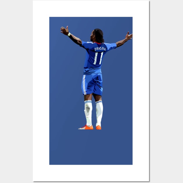 Didier Drogba Wall Art by Webbed Toe Design's